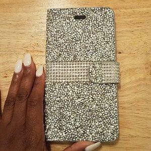 Silver crystalized iPhone case